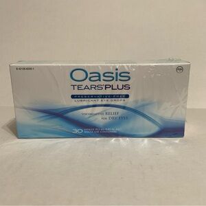 Oasis TEARS PLUS Preservative free Lubricating Eye Drops (60 vials) Ex:06/26
